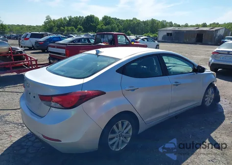 2014 Hyundai Elantra Se z USA, uszkodzony, nr VIN KMHDH4AE9EU203508